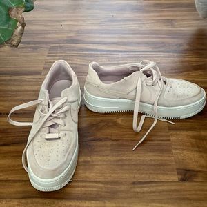 Nike Air Force 1 pink suede